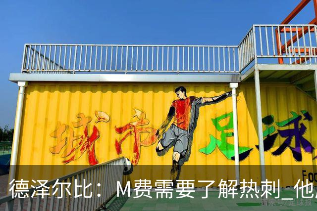 德泽尔比：M费需要了解热刺 他应该习惯承受压力